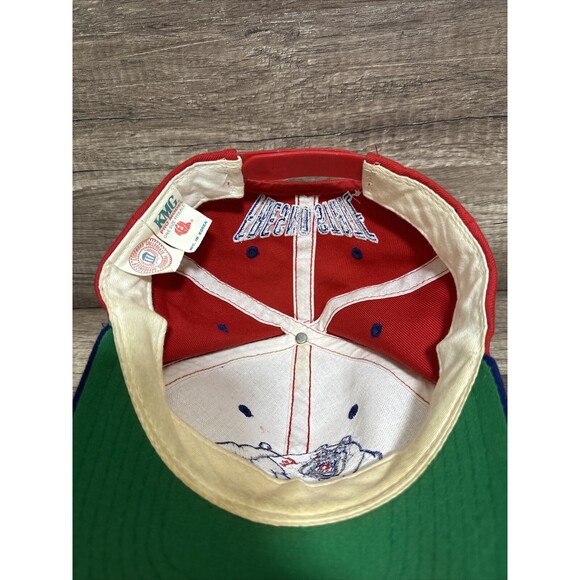 Vtg New Era Fresno State Bulldogs Snapback Hat Big Logo One Size KMG HTF - Picture 7 of 8